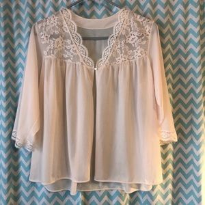 Vintage Van Raalte ladies nylon pink bed jacket